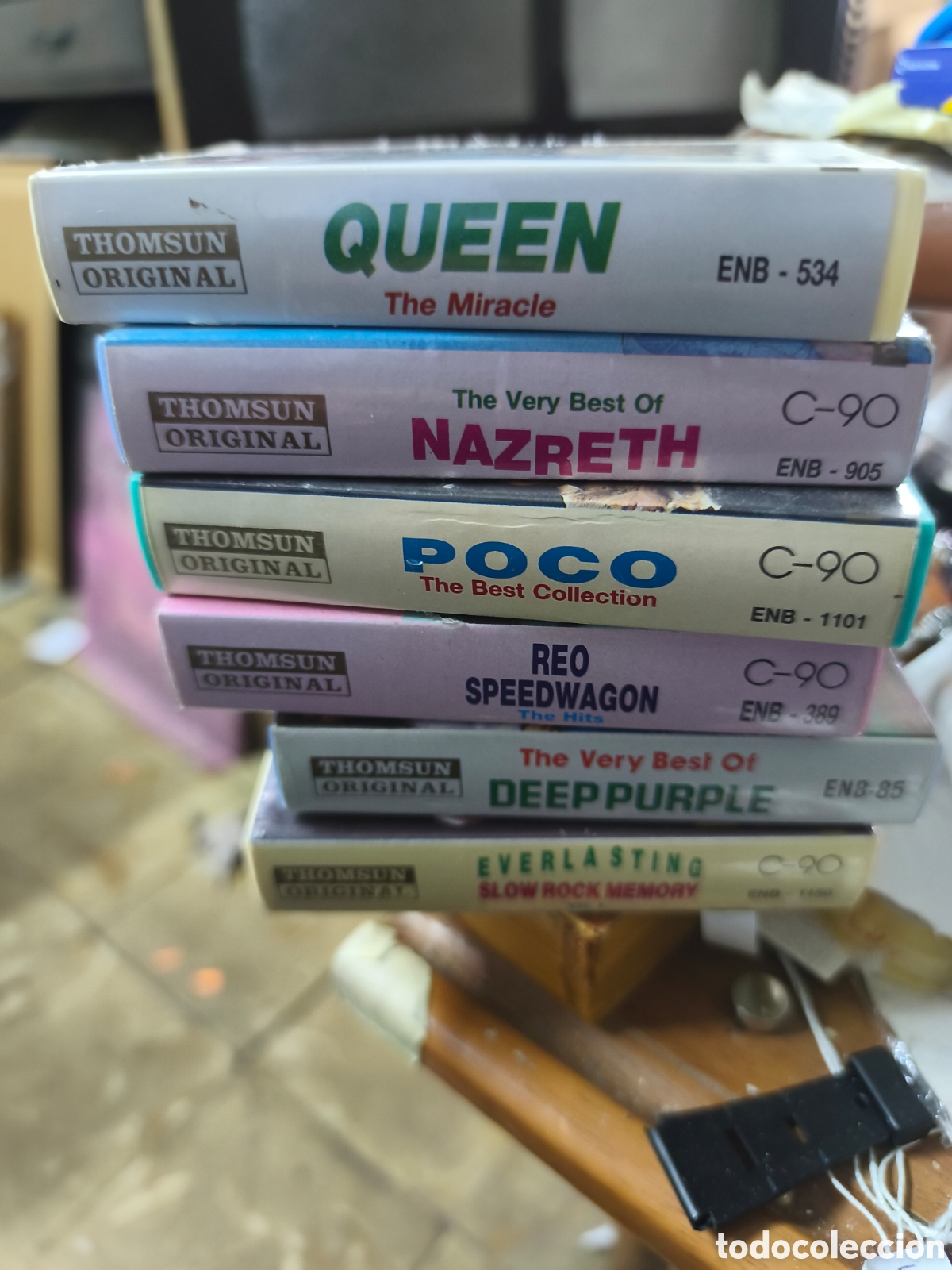 Casetes antiguos: LOTE VINTAGE CINTAS CASSETTE : POCO, DEEP PURPLE, QUEEN, ETC.