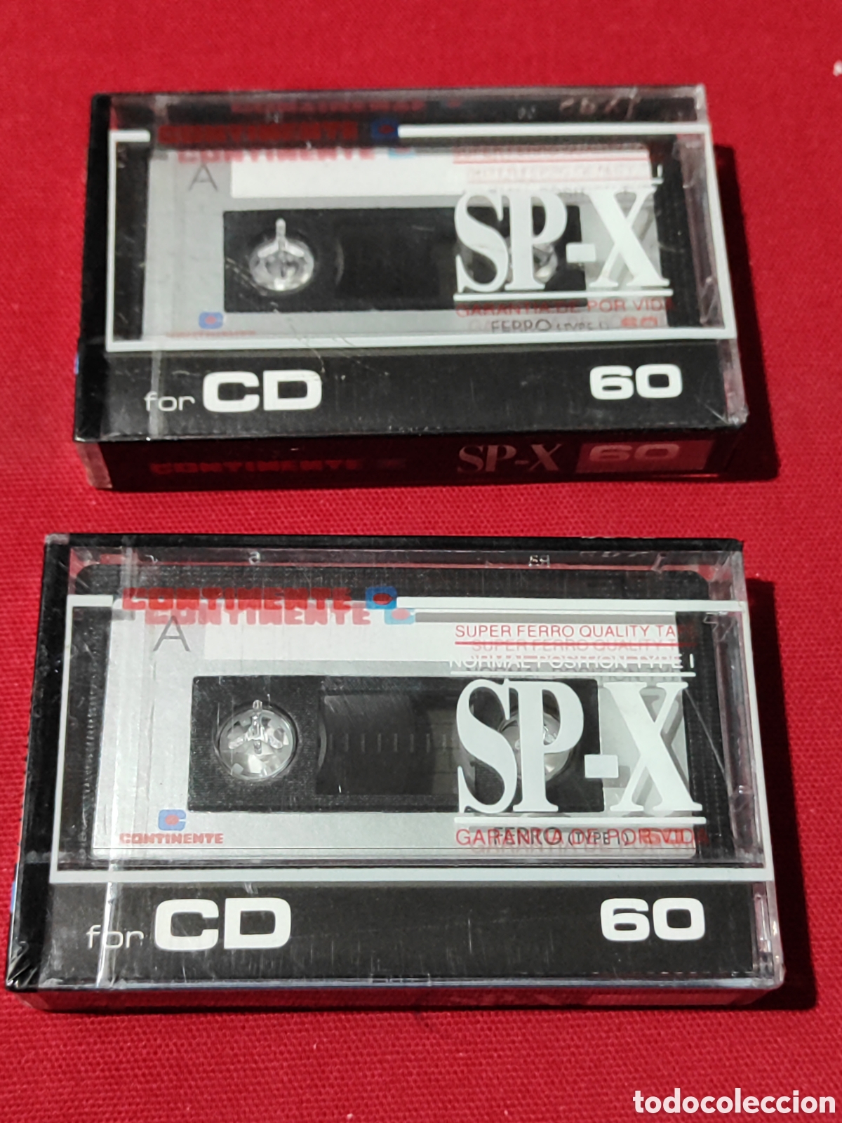 Casetes antiguos: Pareja de cintas v&iacute;rgenes para grabar precintadas de CONTINENTE SP-X 60