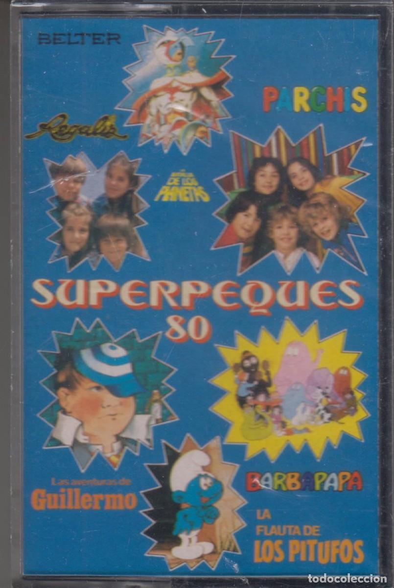 Casetes antiguos: Superpeques 80 cassette Parchis Regaliz Los Pitufos Batalla de los Planetas (Precintado)