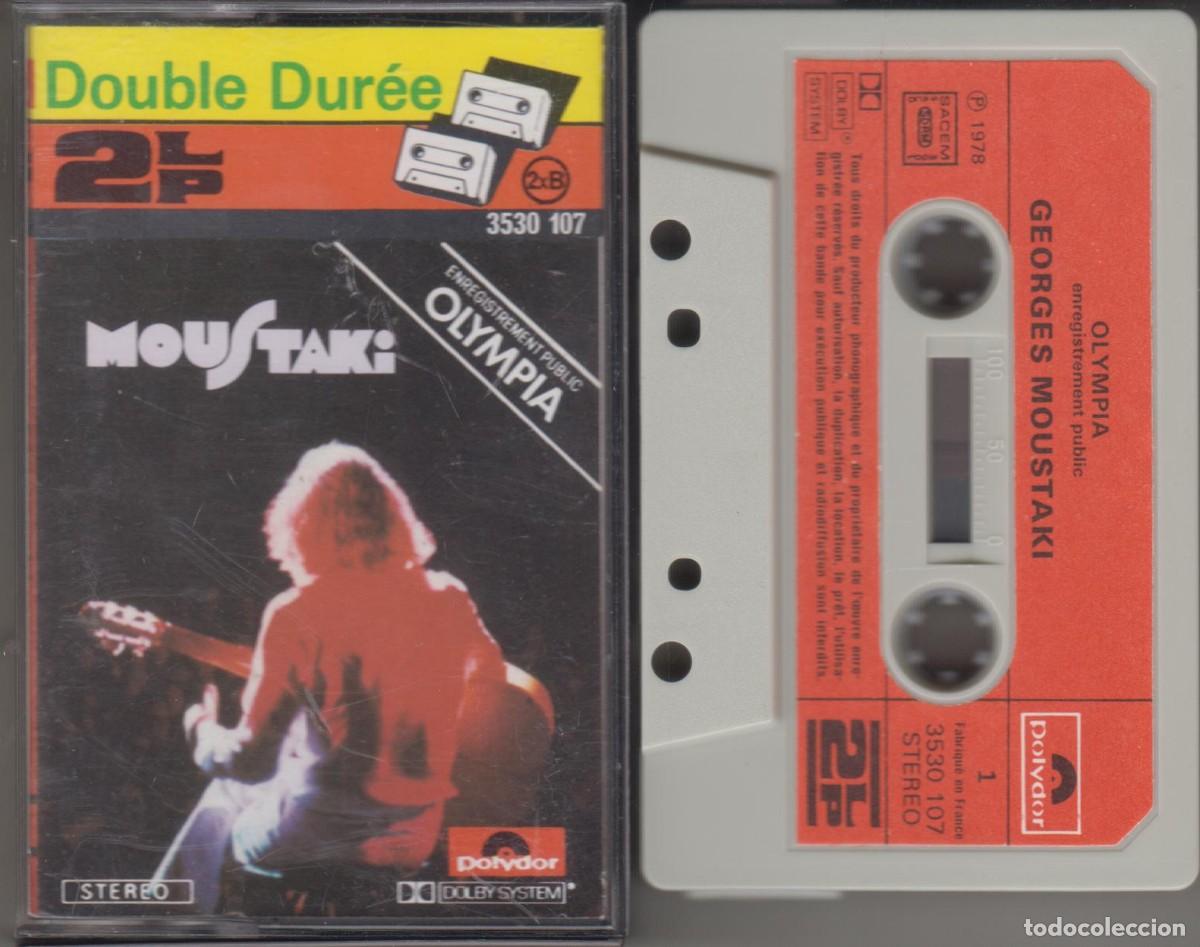 Casetes antiguos: Georges Moustaki &lrm;cassette Olympia 1978 France