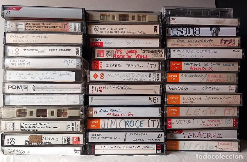 Alte Kassetten: Lote 37 casetes grabadas: Flamenco, Cl&aacute;sica, Folk, Soul, Pop&hellip;