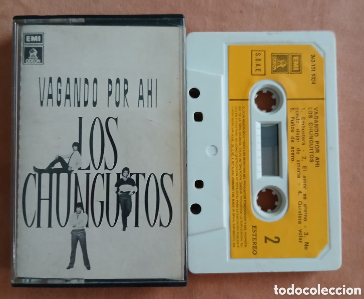 Casetes antiguos: LOS CHUNGUITOS &bull; VAGANDO POR AH&Iacute; &bull; EMI &bull; CASETE﻿