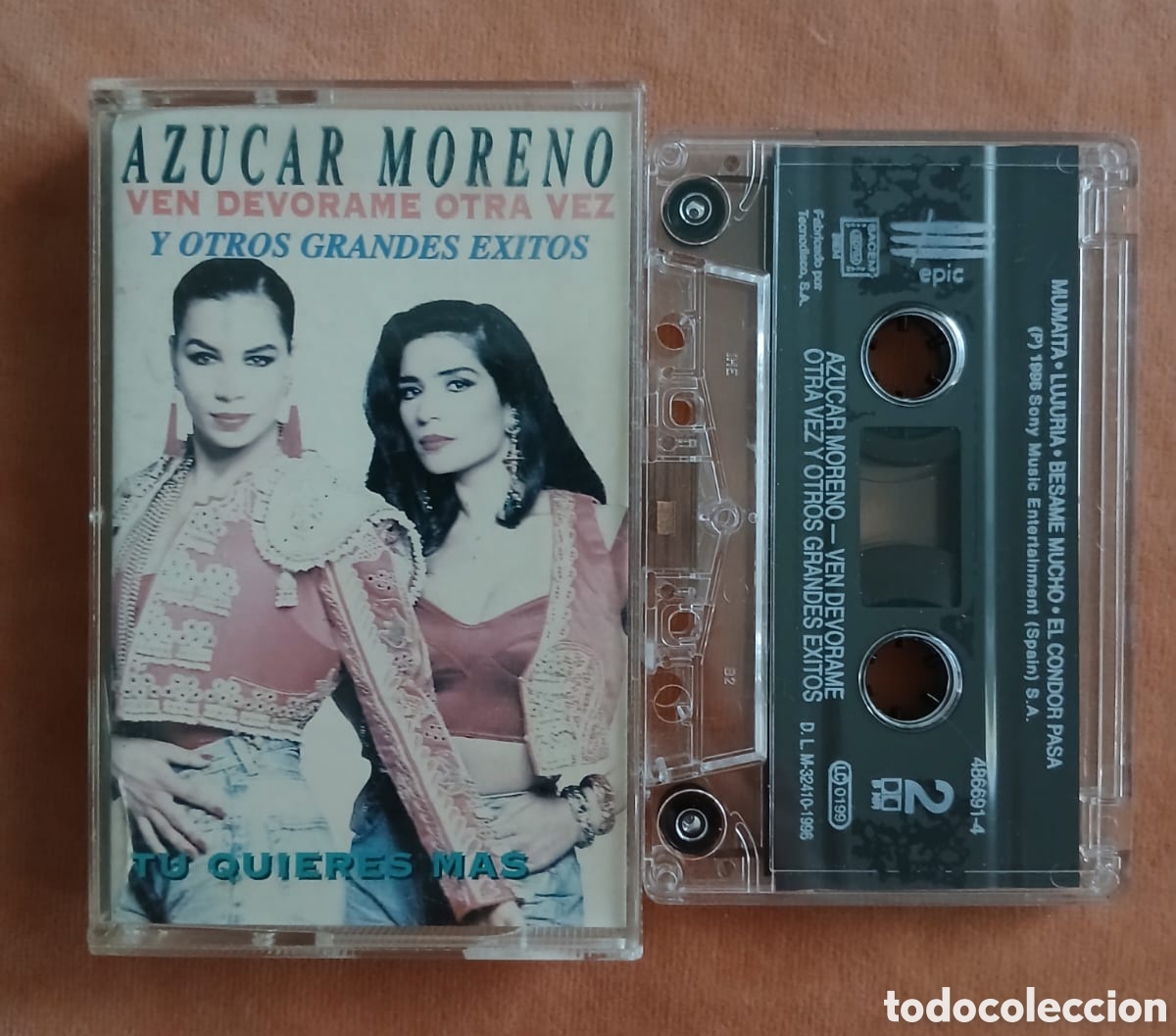 Casetes antiguos: AZ&Uacute;CAR MORENO &bull; VEN DEV&Oacute;RAME OTRA VEZ Y OTROS GRANDES &Eacute;XITOS &bull; EPIC &bull; CASETE﻿