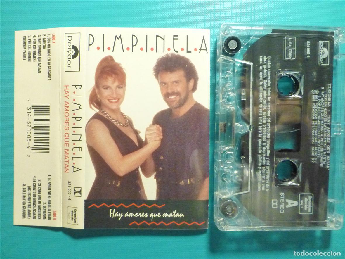 Casetes antiguos: Cinta Cassette - Casete - Pimpinela - Hay amores que matan - Polydor - A&ntilde;o 1993