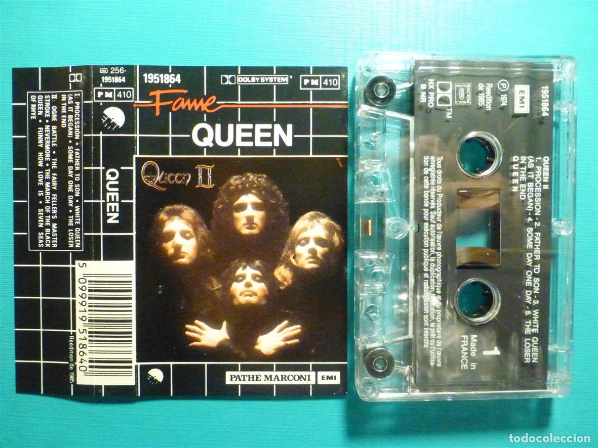 Casetes antiguos: Cinta Cassette - Casete - Quenn II - Su Segundo Album - Reeditado - Trident - A&ntilde;o 1985