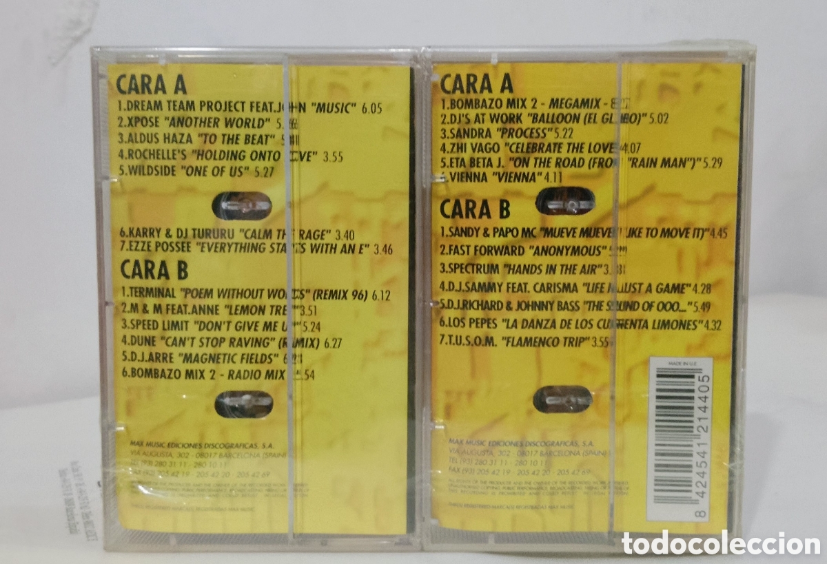 Casetes antiguos: BOMBAZO MIX2 PACK 2 CASSETTE PRECINTADO - Foto 3