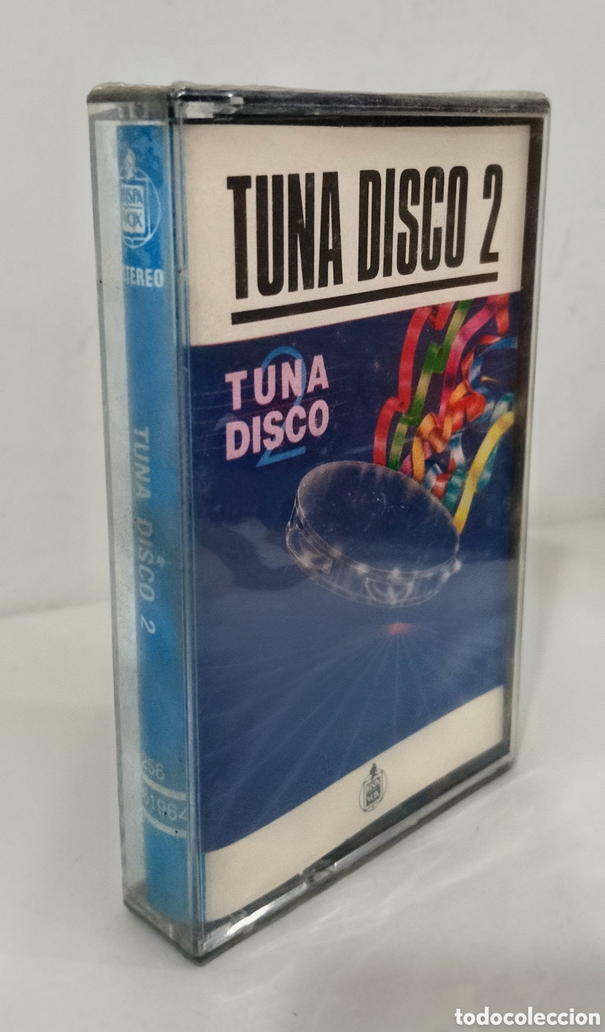 Casetes antiguos: TUNA DISCO 2 CASSETTE PRECINTADO 1985 - Foto 2