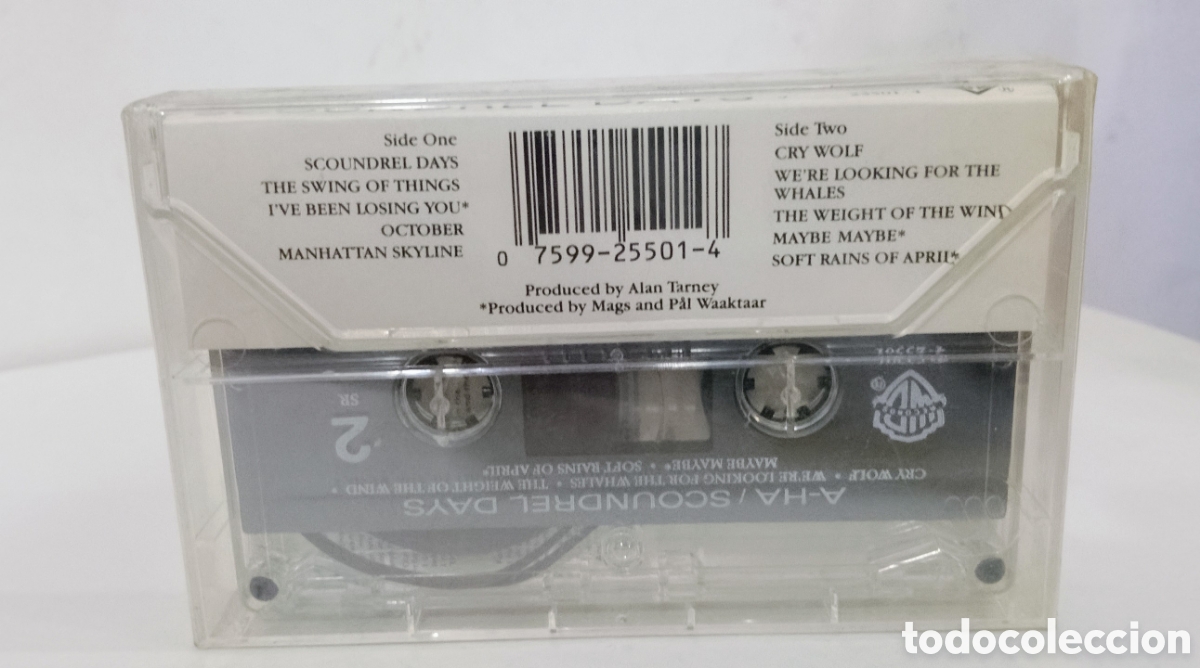 Casetes antiguos: A-HA. SCOUNDREL DAYS - CASSETTE PRECINTADO - Foto 3