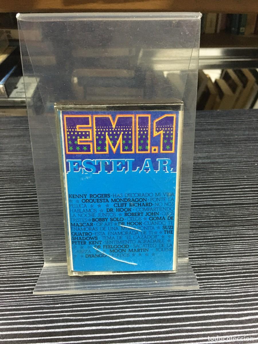 Casetes antiguos: EMI 1 Estelar (Recopilatorio) Varios (Kenny Rogers, Orquesta Mondrag&oacute;n...)