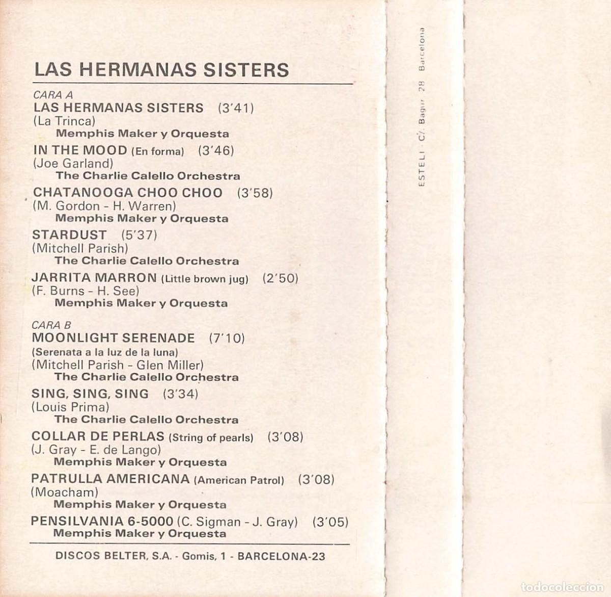 Casetes antiguos: Las Hermanas Sisters (Cassette) - Foto 5