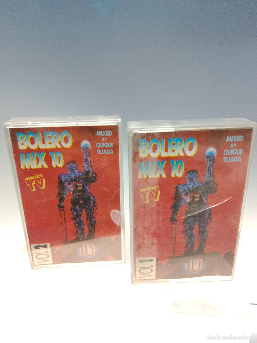 Casetes antiguos: 2 cintas, casete, BOLERO MIX 10 - CASETE 1994