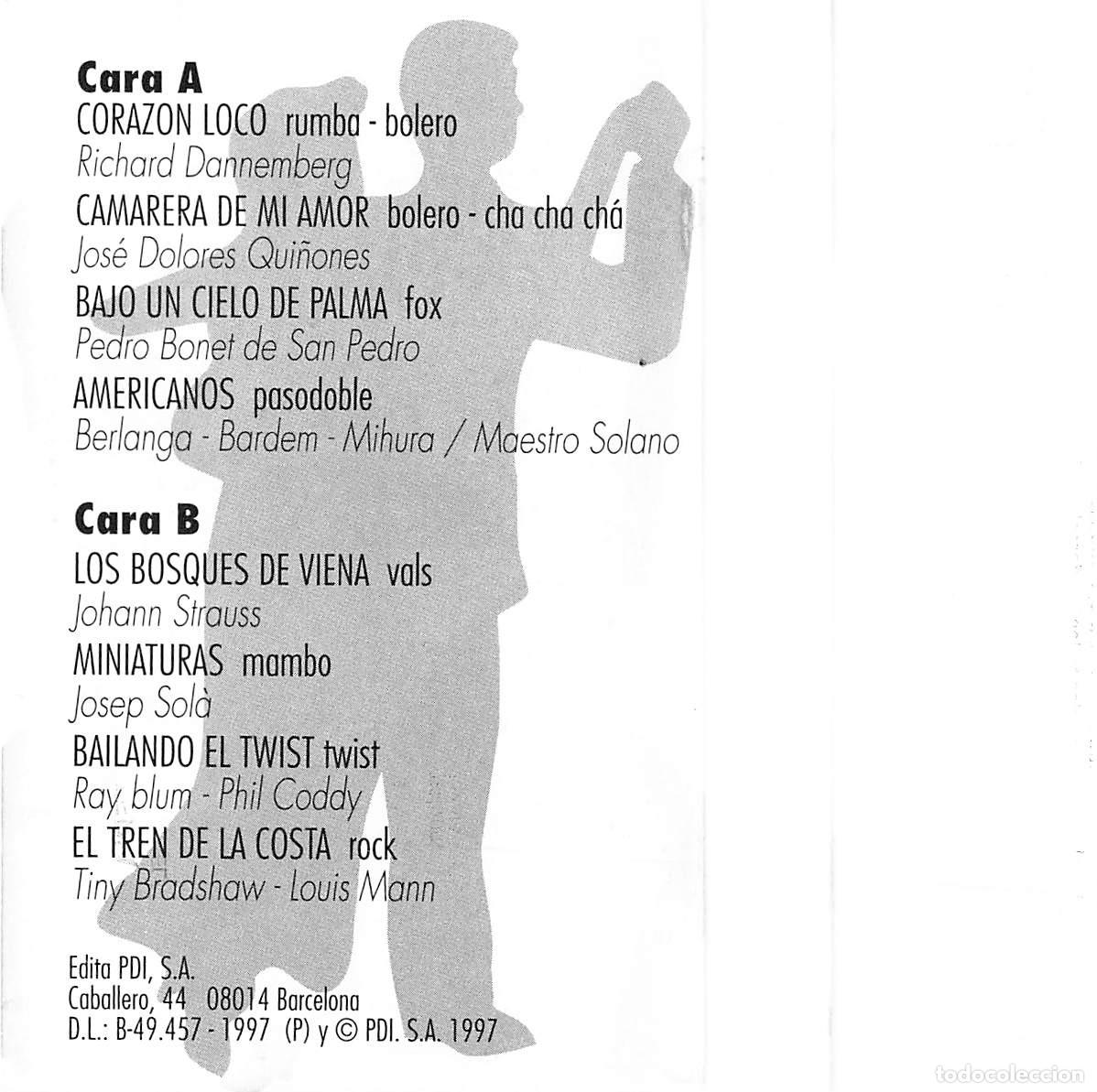 Casetes antiguos: Bailes de Sal&oacute;n con La Plateria (Cassette) - Foto 5