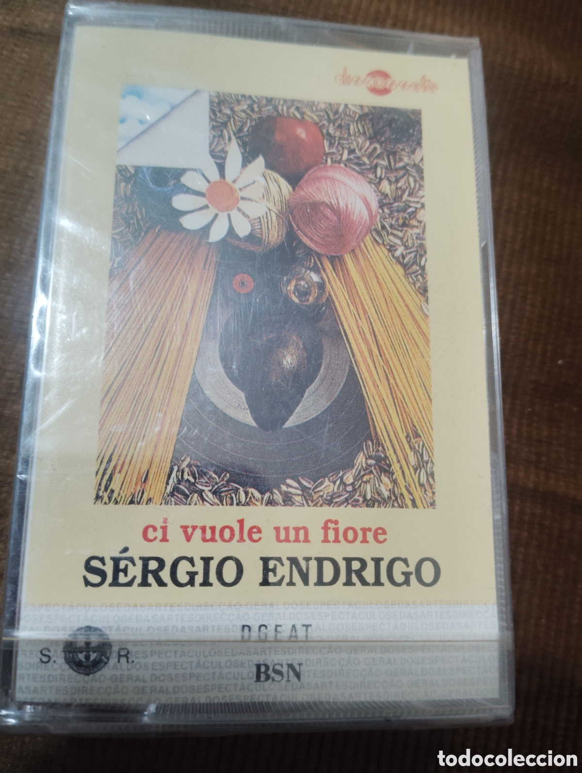 Casetes antiguos: S&Eacute;RGIO ENDRIGO - CI VUOLE UN FIORE , 1993 / CASETE NUEVA Y PRECINTADA / FOLK.