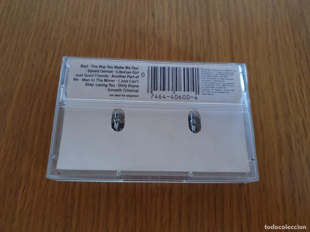 Casetes antiguos: Casete Michael Jackson - BAD - 1987 - Espa&ntilde;a - Foto 2