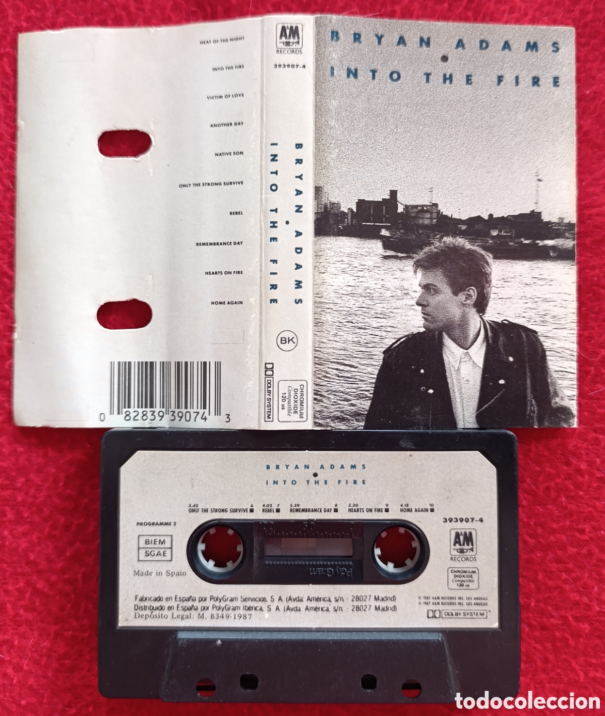 Alte Kassetten: BRYAN ADAMS - INTO THE FIRE CASSETTE 1991EDICION ESPA&Ntilde;OLA