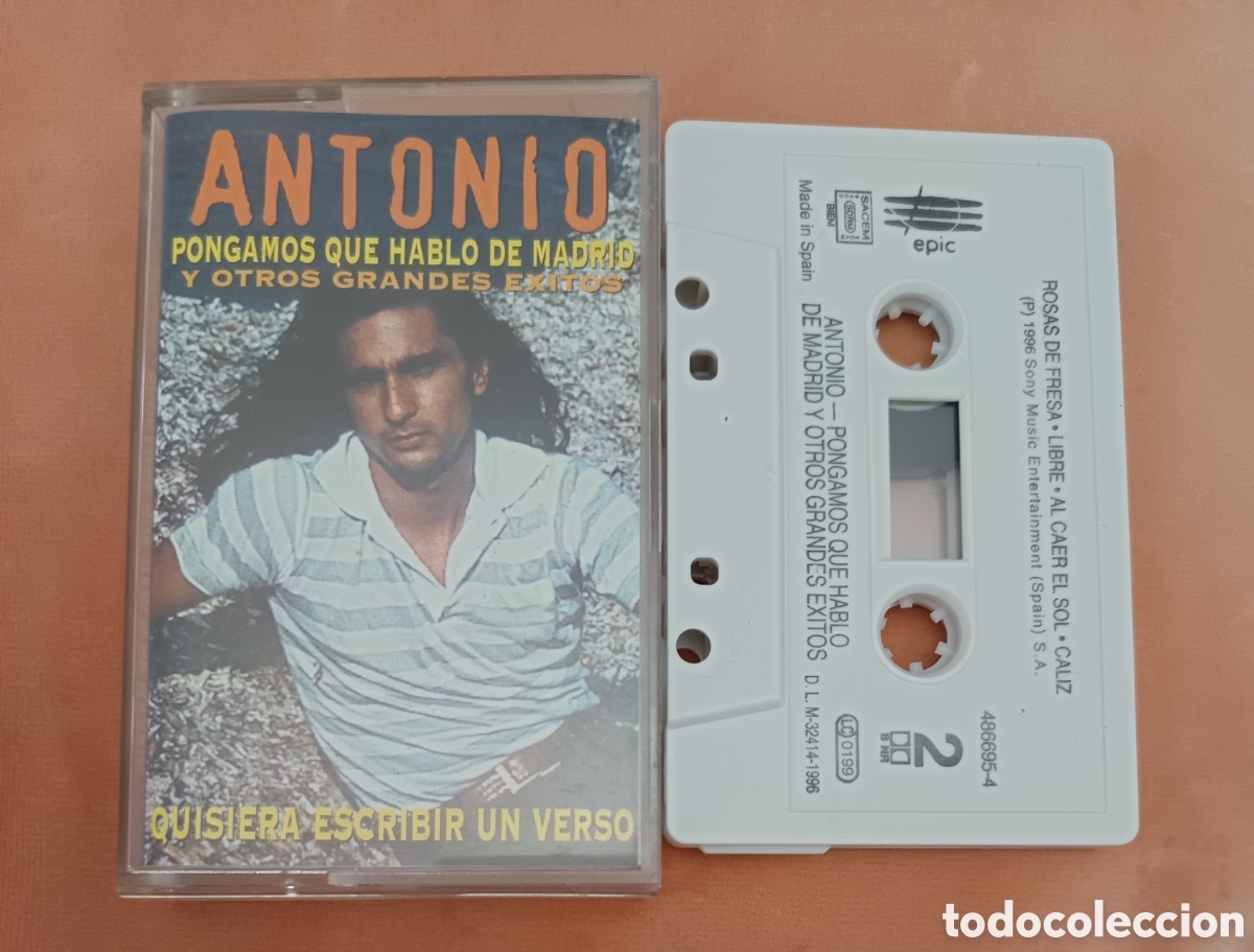 Casetes antiguos: Antonio Flores - Pongamos que hablo de Madrid y otros &eacute;xitos - Casete 1996