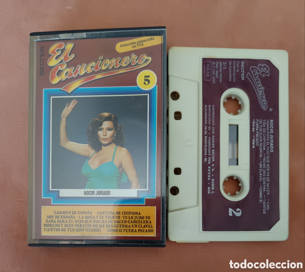 Casetes antiguos: ROCIO JURADO - EL CANCIONERO VOL. 5 - Belter - Casete