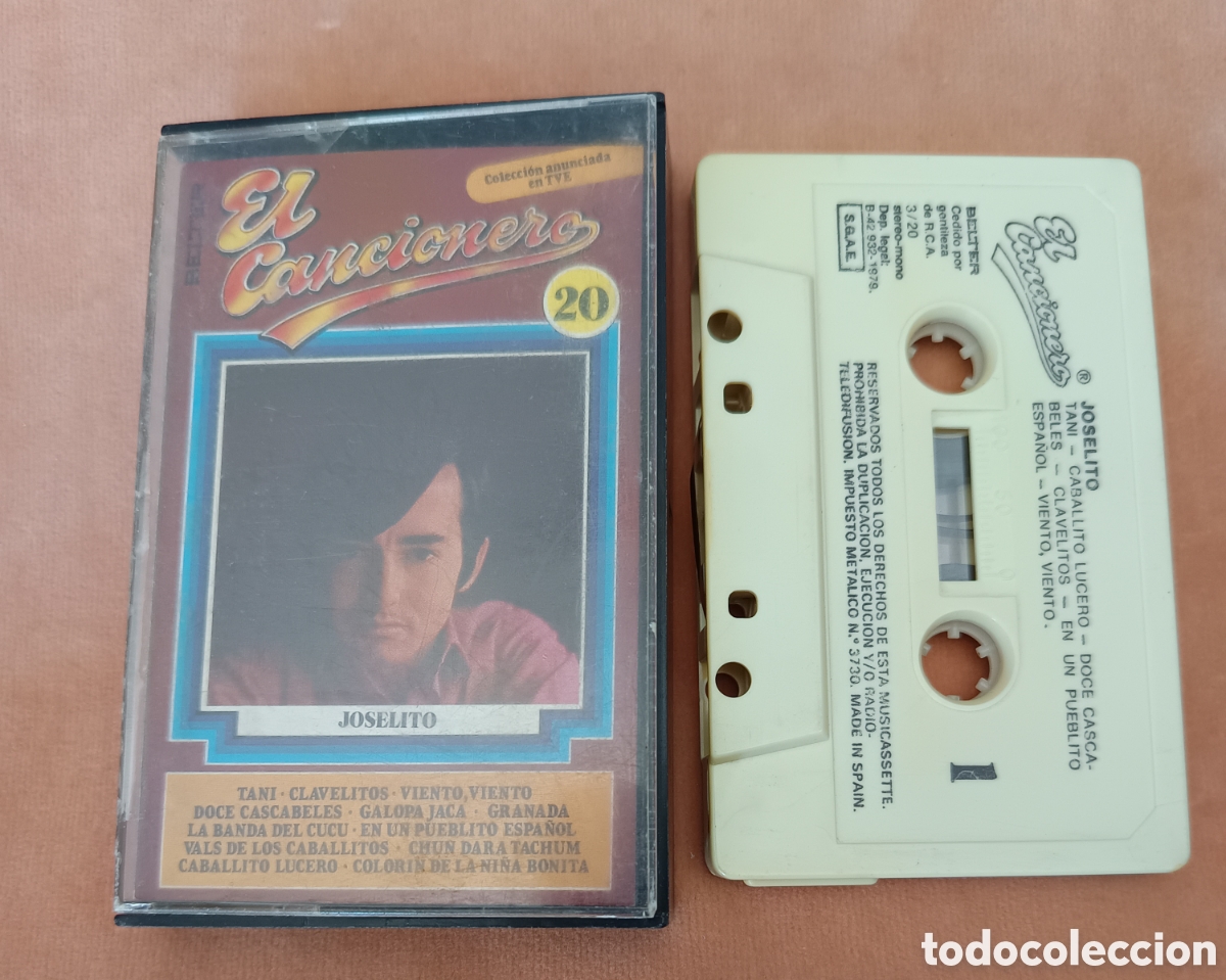 Casetes antiguos: JOSELITO - EL CANCIONERO VOL. 20 - Belter - Casete