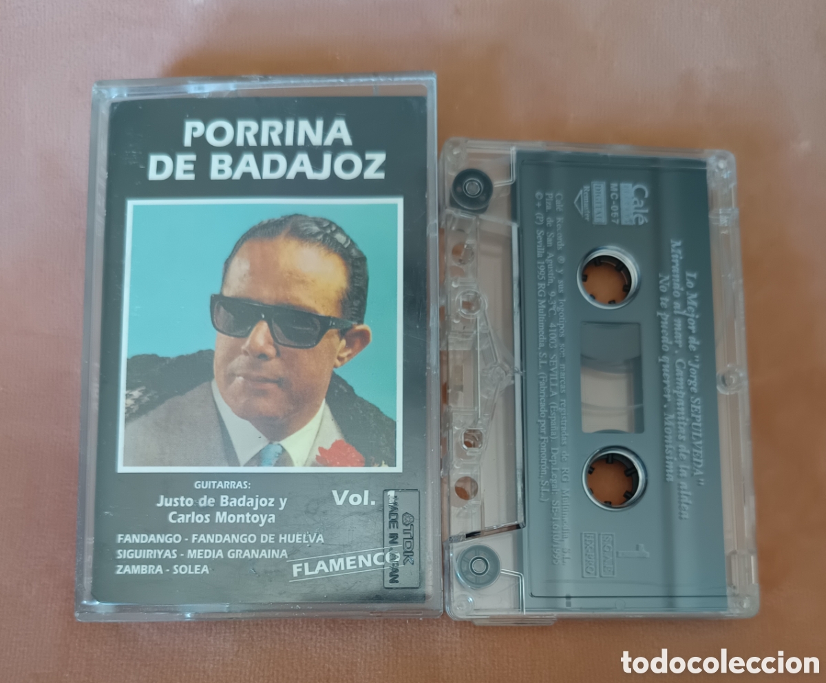 Casetes antiguos: EL CANTE FLAMENCO DE PORRINA DE BADAJOZ VOL. 1 - Casete