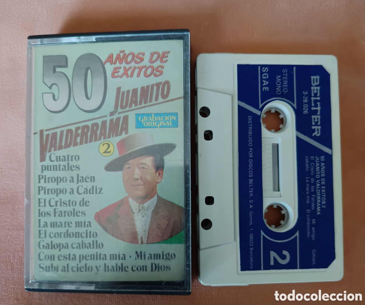 Casetes antiguos: JUANITO VALDERRAMA - 50 A&Ntilde;OS DE &Eacute;XITOS Vol. 2 - Casete