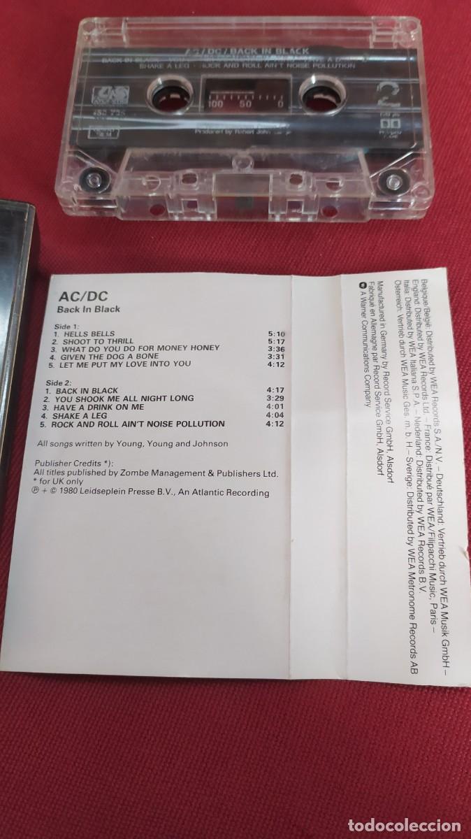 Casetes antiguos: casete AC DC Back in Black - Foto 2