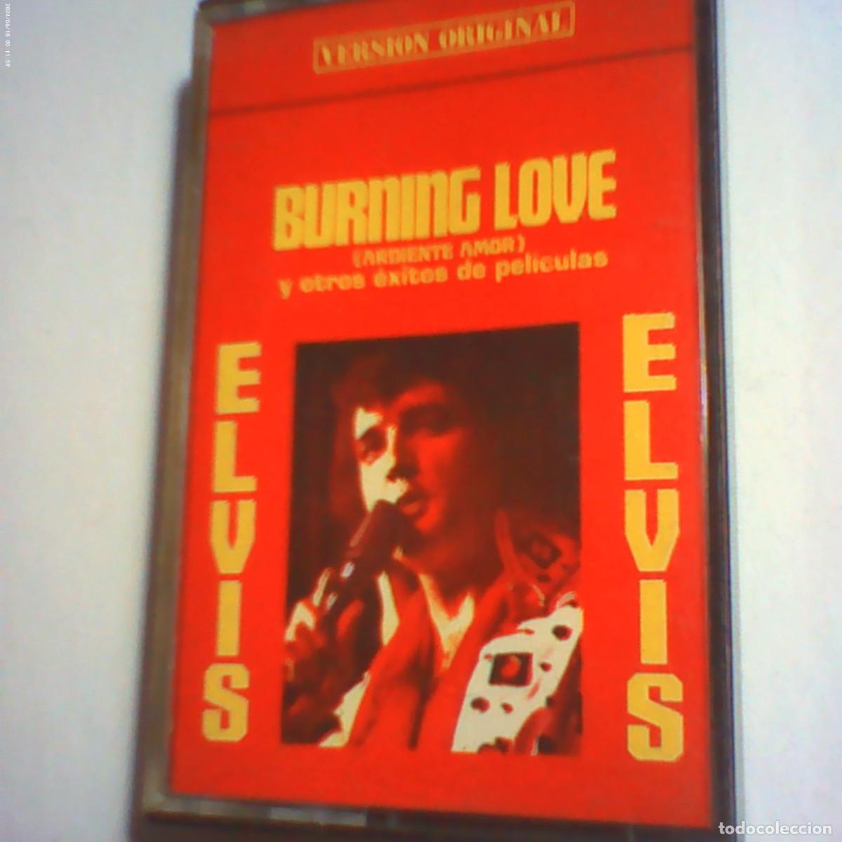 Casetes antiguos: cinta casete elvis presley. burning love y otros &eacute;xitos pel&iacute;culas. indalo 1979 spain (seminuevo)