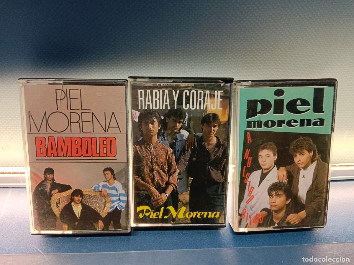 Casetes antiguos: 3 cintas,casetes PIEL MORENA, rabia y coraje, bamboleo y mas