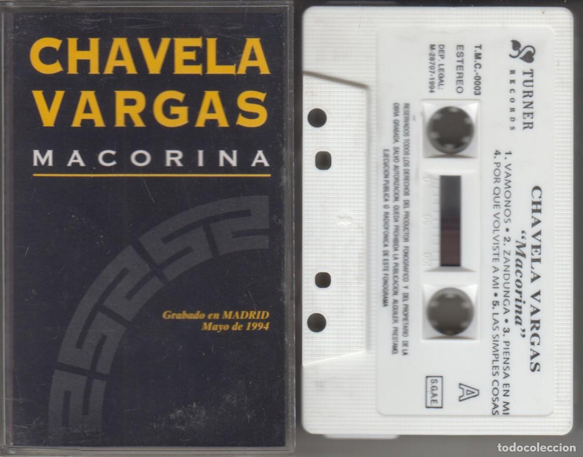 Casetes antiguos: Chavela Vargas cassette Macorina 1995 Grabado en Madrid