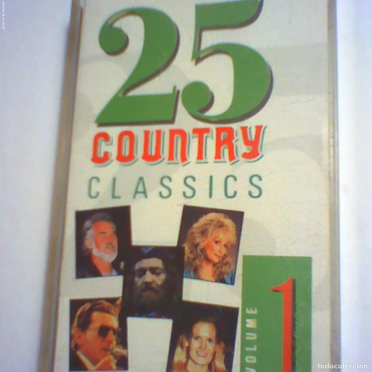 Casetes antiguos: cinta casete 25 country classics volume 1. tring 1991. nunca en tc (seminueva)