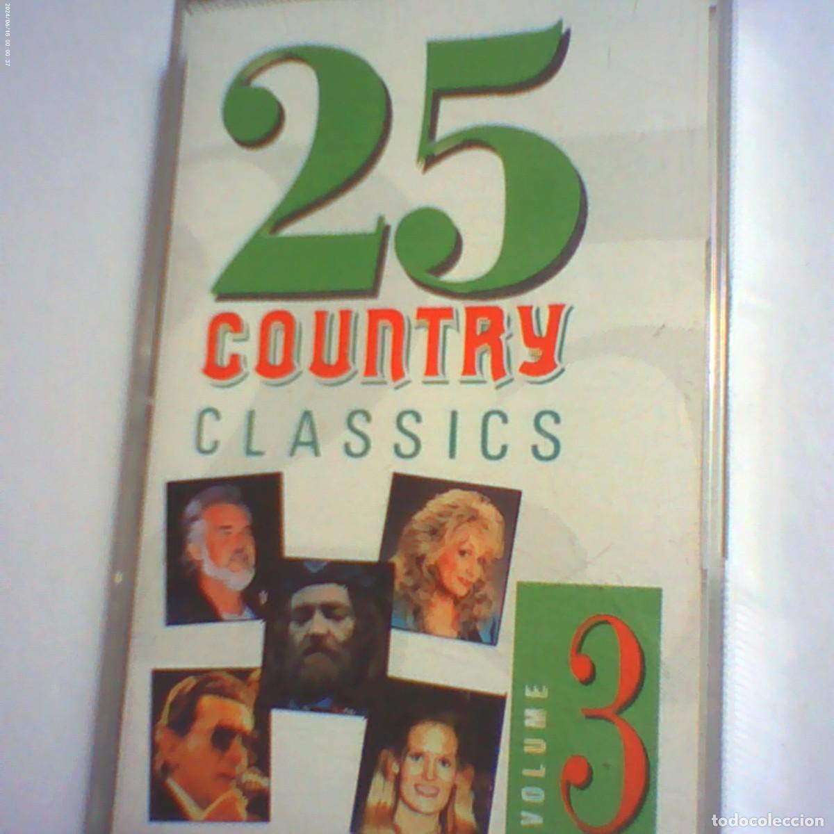 Casetes antiguos: cinta casete 25 country classics volume 3. tring 1991. nunca en tc (seminueva)