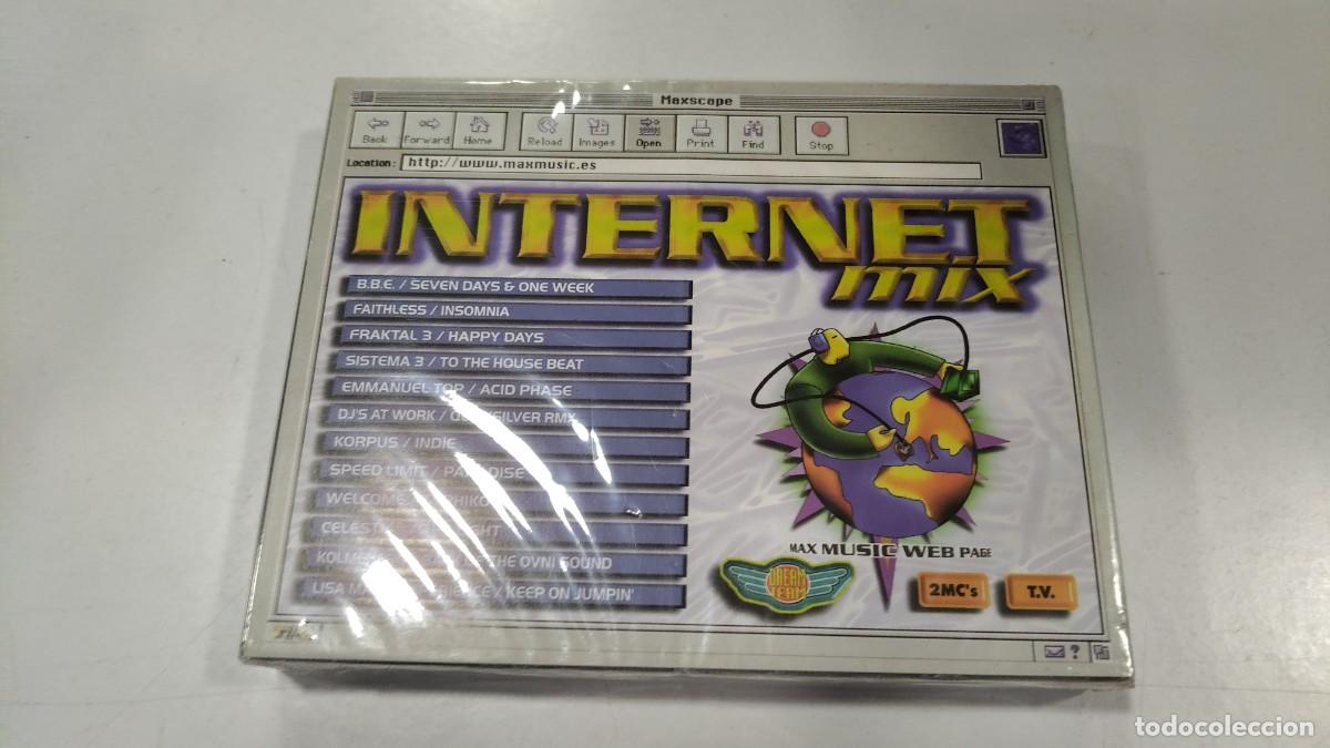 Casetes antiguos: 0526-CASSETTE DOBLE -INTERNET MIX- PRECINTADO - Foto 1