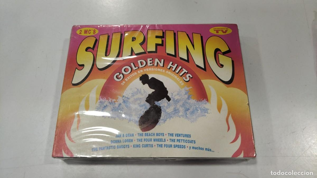 Casetes antiguos: 0526-CASSETTE DOBLE -SURFING GOLDEN HITS- PRECINTADO