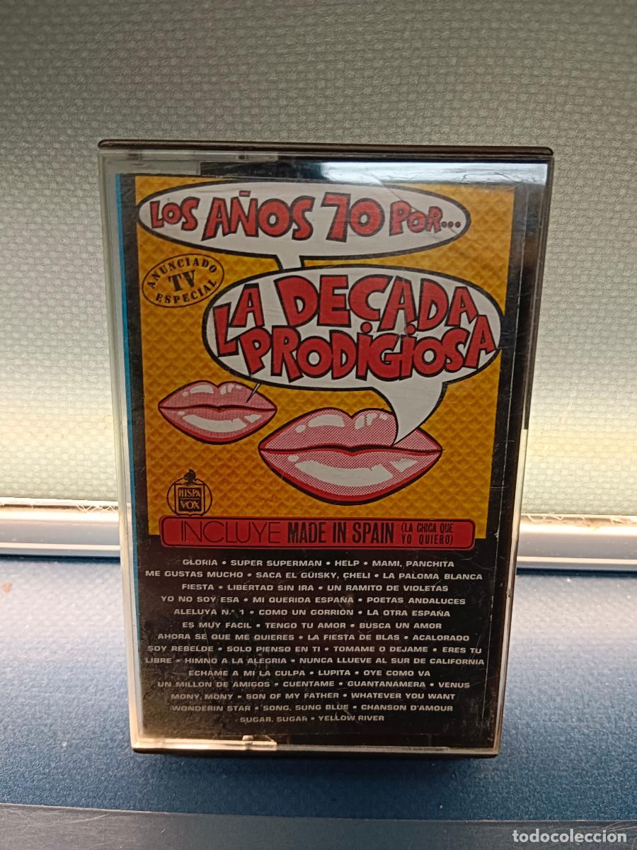 Casetes antiguos: casete, cassette, LA DECADA PRODIGIOSA LOS A&Ntilde;OS 70