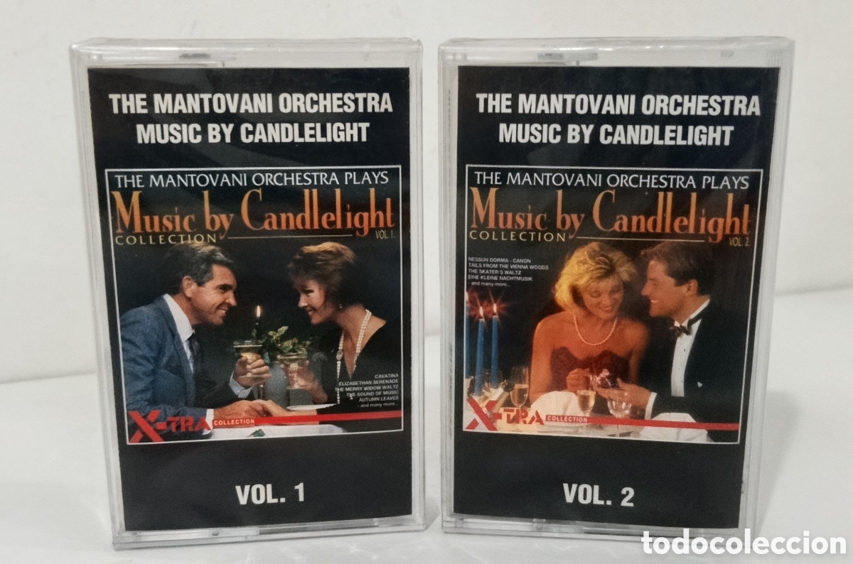 Casetes antiguos: THE MANTOVANI ORCHESTA - CANDLELIGHT VOL1+VOL2 CASSETTE PRECINTADO