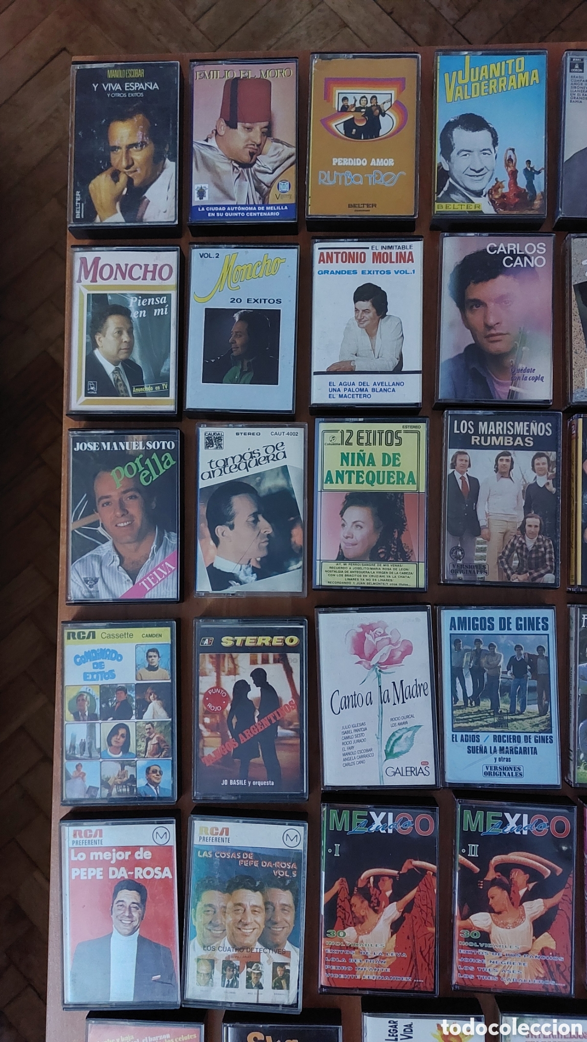 Casetes antiguos: LOTE DE 45 CINTAS DE CASSETTE VINTAGE - Foto 2