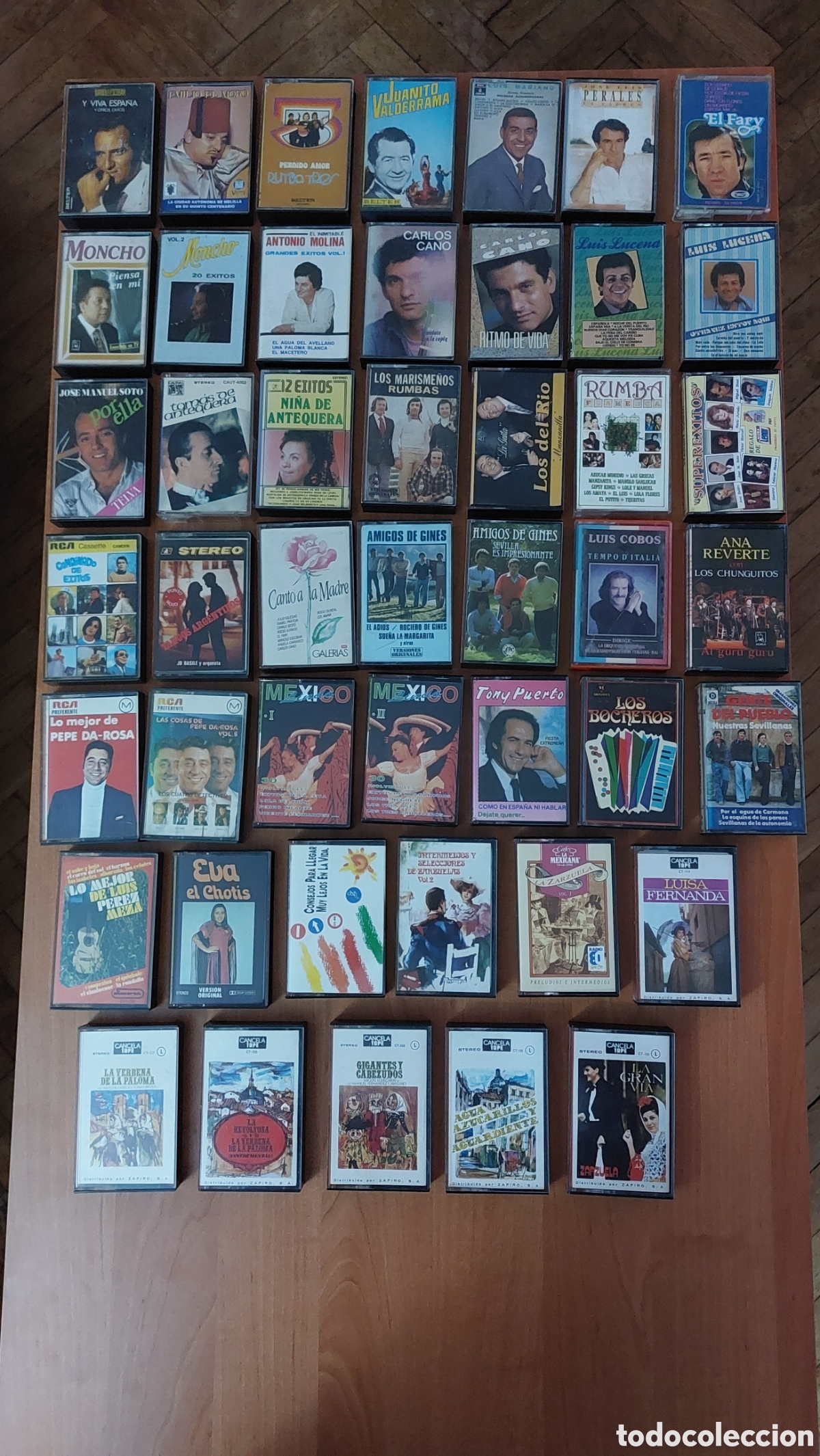 Casetes antiguos: LOTE DE 45 CINTAS DE CASSETTE VINTAGE - Foto 1