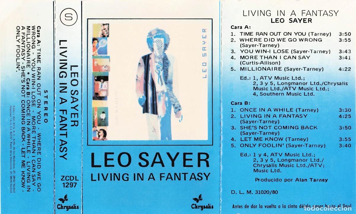 Casetes antiguos: Leo Sayer - Living in a Fantasy (Cassette) 1