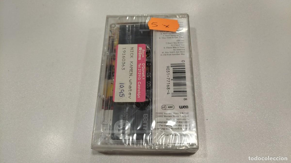 Casetes antiguos: 0526-CASSETTE -NICK KAMEN WHATEVER WHENEVER- PRECINTADO - Foto 2