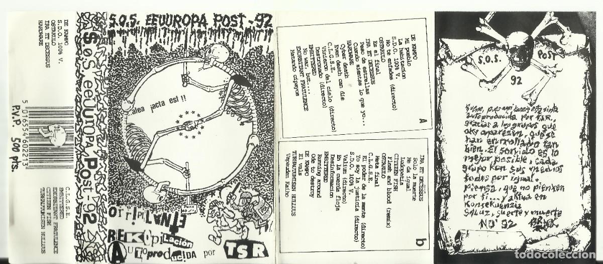 Casetes antiguos: S.O.S. EEUUROPA POST-92 Varios 1992 - Foto 2