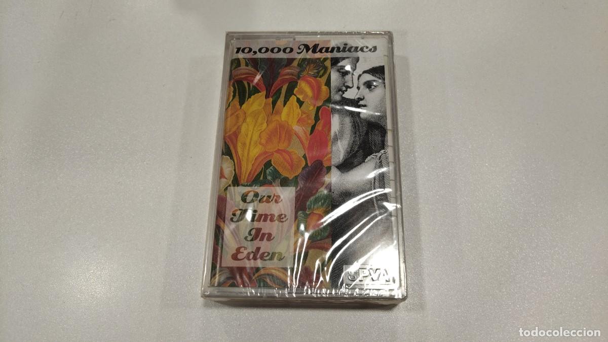 Casetes antiguos: 0526-CASSETTE -10,000 MANIACS OUR TIME IN EDEN- PRECINTADO