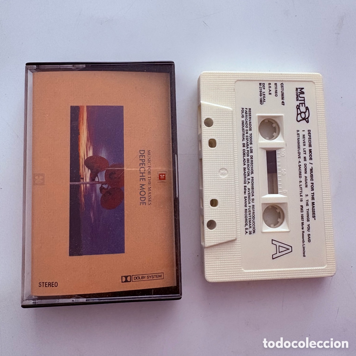 Casetes antiguos: cinta cassette Depeche Mode &ndash; Music For The Masses edicion espa&ntilde;ola de 1987