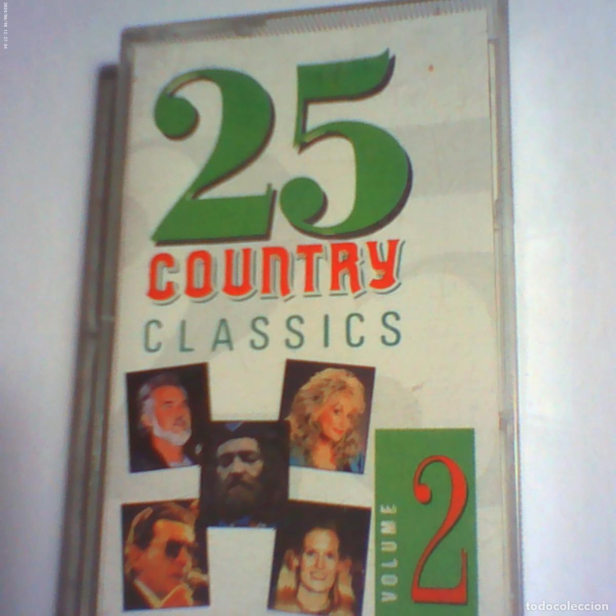 Casetes antiguos: cinta casete 25 country classics volume 2. tring 1991. nunca en tc (seminueva)