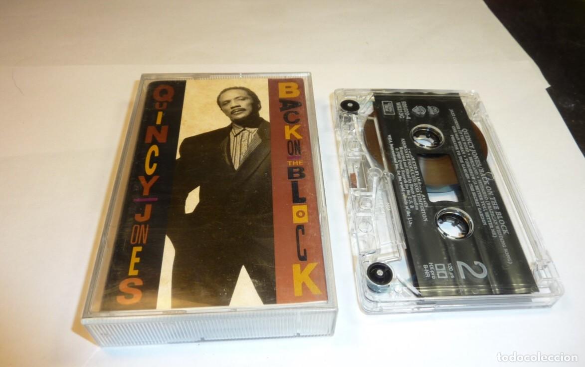 Casetes antiguos: QUINCY JONES // BACK ON THE BLOK // MADE IN GERMANY // 1989 // CASETE