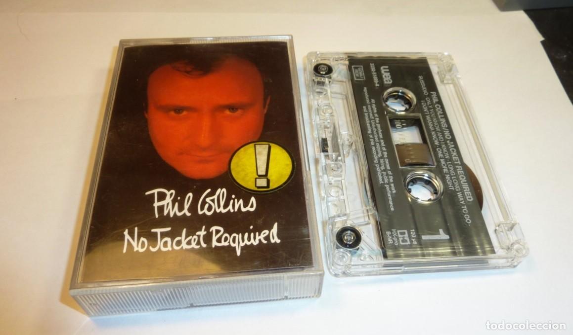 Casetes antiguos: PHIL COLLINS // NO JACKET REQUIRED // MADE IN GERMANY // 1985 // CASETE