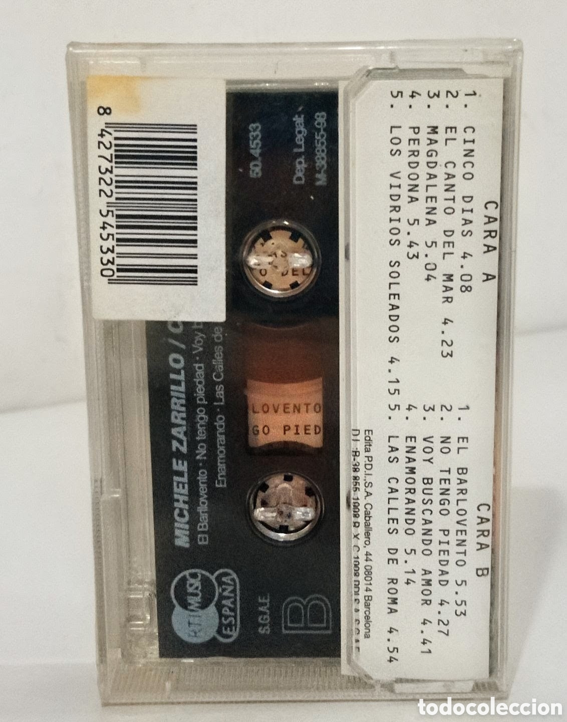 Casetes antiguos: MICHELE ZARRILLO - CINCO D&Iacute;AS - CASSETTE PRECINTADO - Foto 3