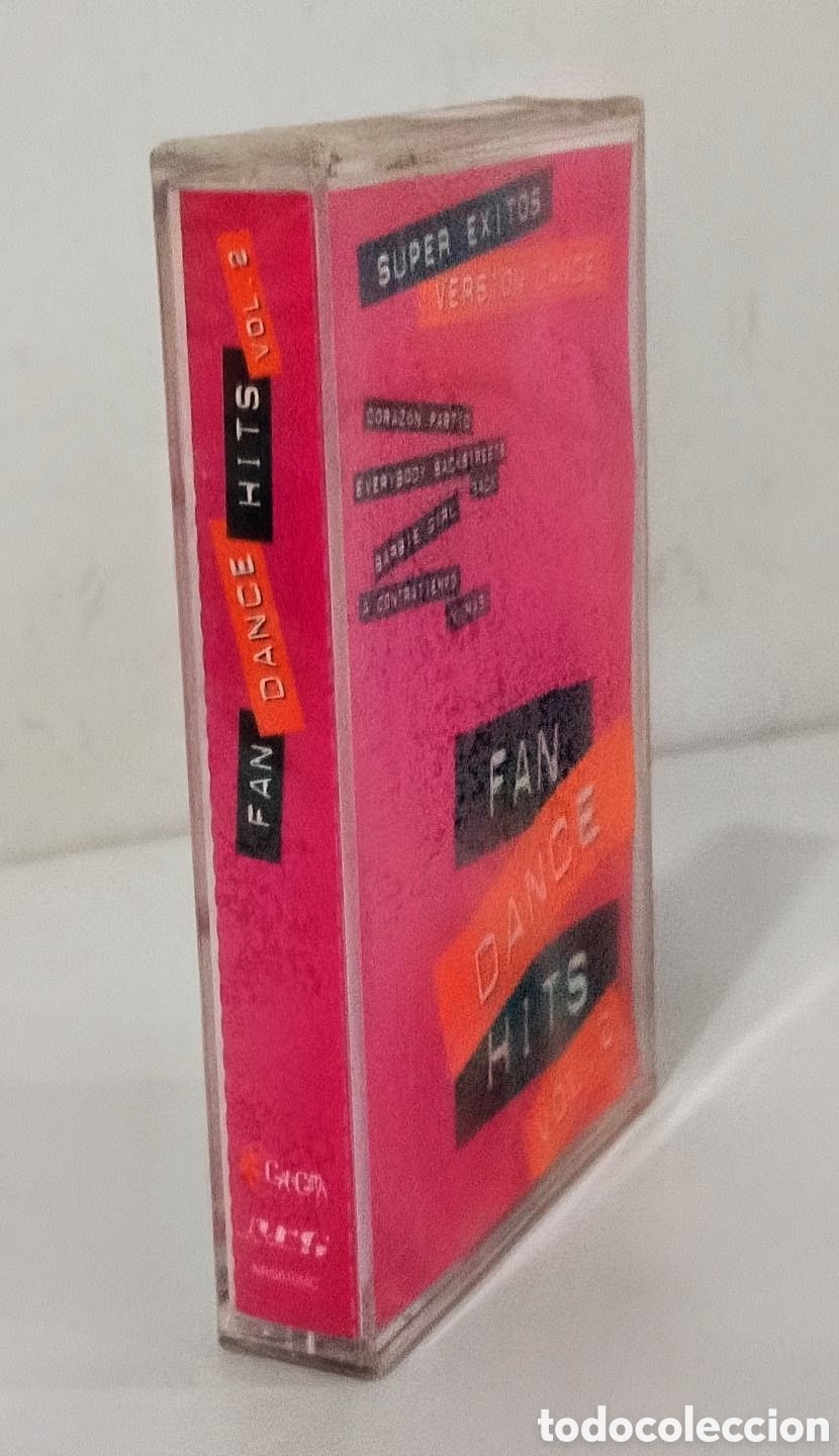 Casetes antiguos: FAN DANCE HITS VOL.2 - SUPER &Eacute;XITOS VERSI&Oacute;N DANCE - CASSETTE PRECINTADO - Foto 3