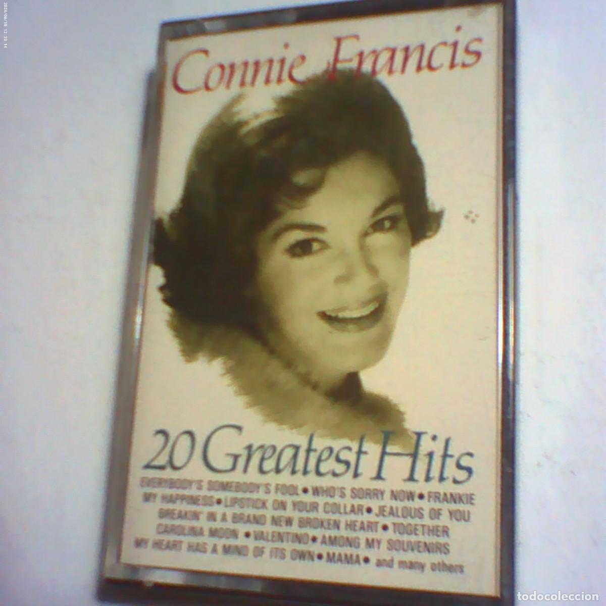 Casetes antiguos: cinta casete connie francis. 20 greatest hits. yaterdays gold 1987 holland (seminueva)
