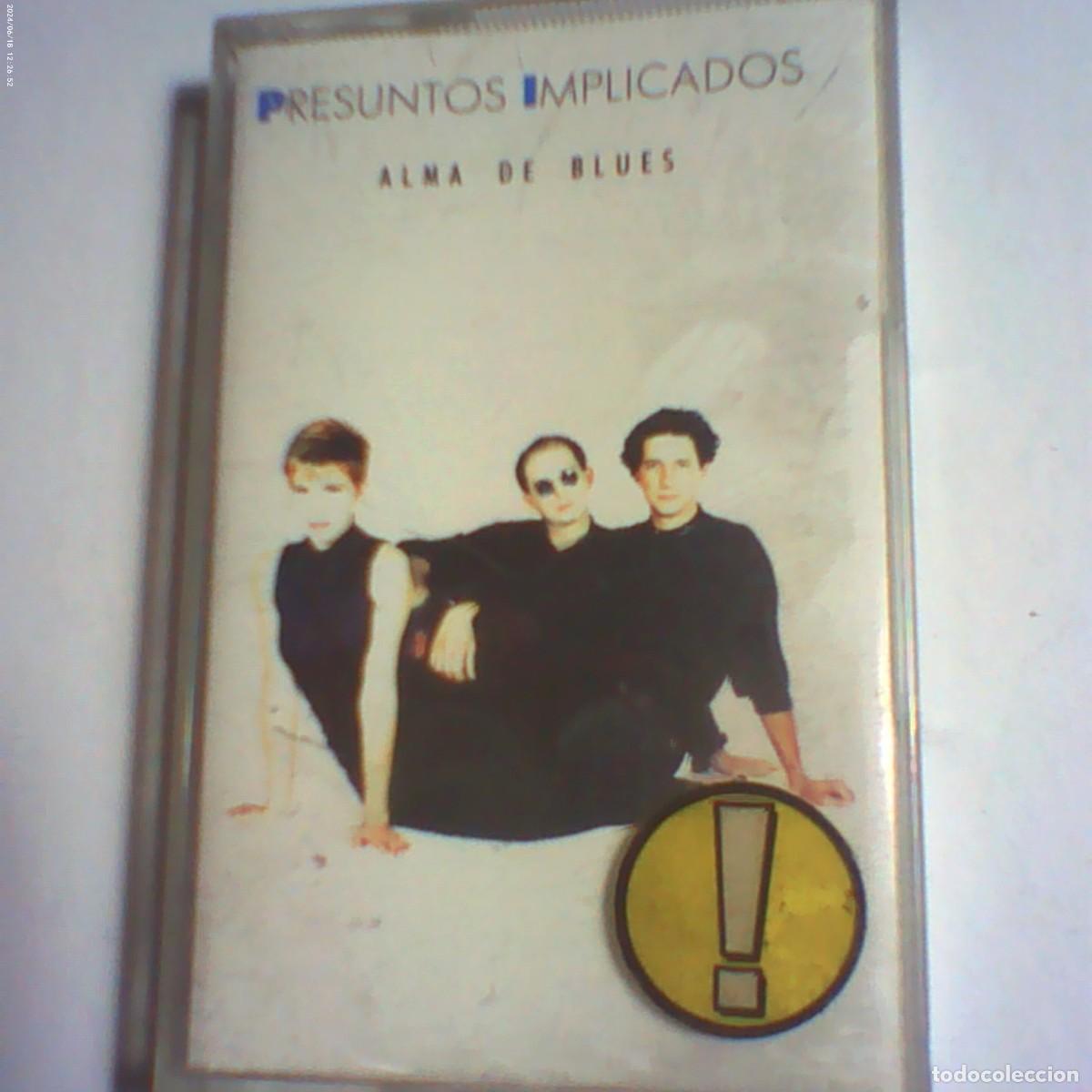 Casetes antiguos: cinta casete presuntos implicados. alma de blues. wea 1989 germany. con letras (seminueva)