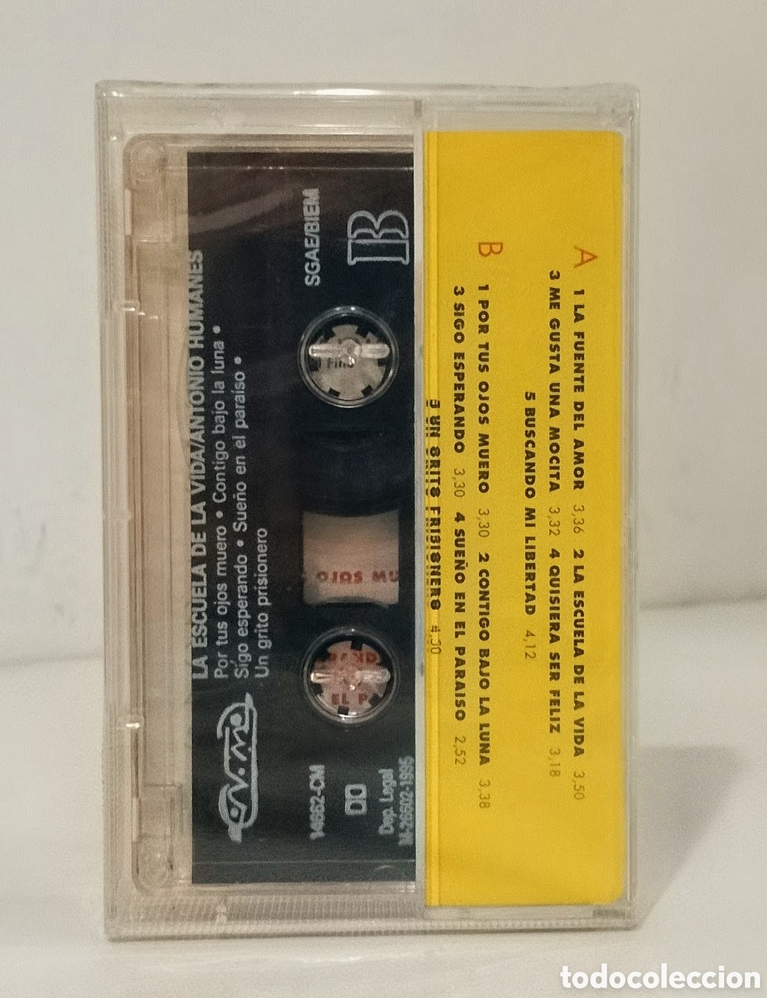 Casetes antiguos: ANTONIO HUMANES - LA ESCUELA DE LA VIDA - CASSETTE PRECINTADO - Foto 3