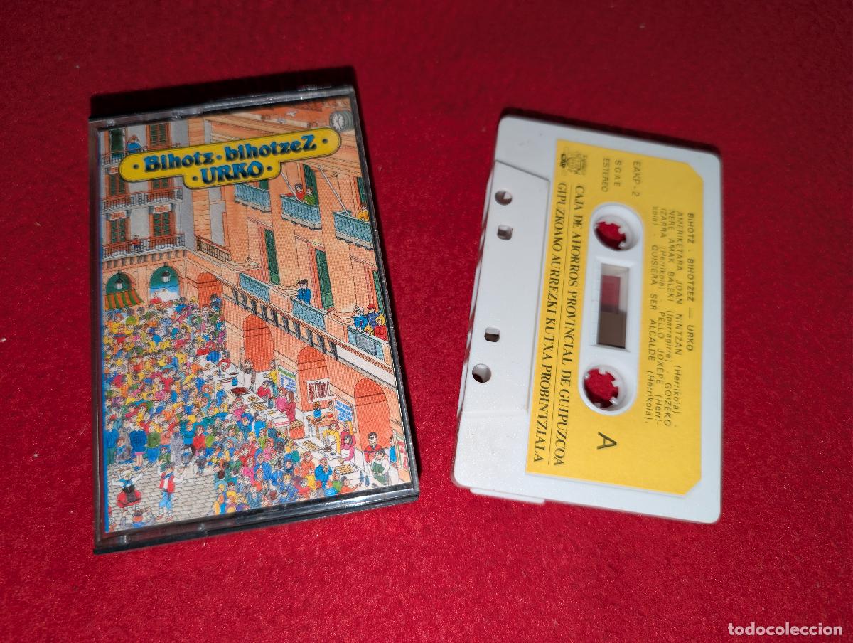 Casetes antiguos: URKO Bihotz bihotzez K7 CASSETTE 1986 Caja Ahorros provincial de Guipuzcoa